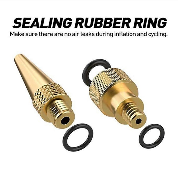 Cykelpumpe cykelventiladapter 14 stk. luftpumpe tilbehør med 10 pakningsventiler