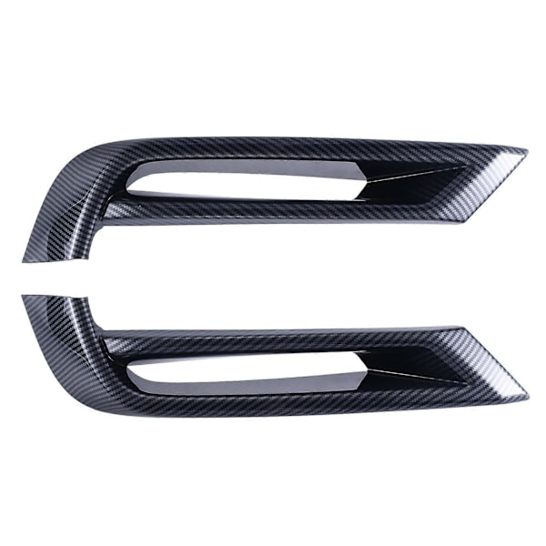 Bil Karbonfiber Frontfanger Nedre Grill List Trim Tåkelys Ramme Deksel Trim for -V XRV XR-V 2022 2023