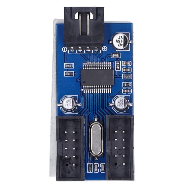 USB Hovedkort Splitter 9Pin 1 til 2 PCB Utvidelseskort Chipset Datamaskintilbehør