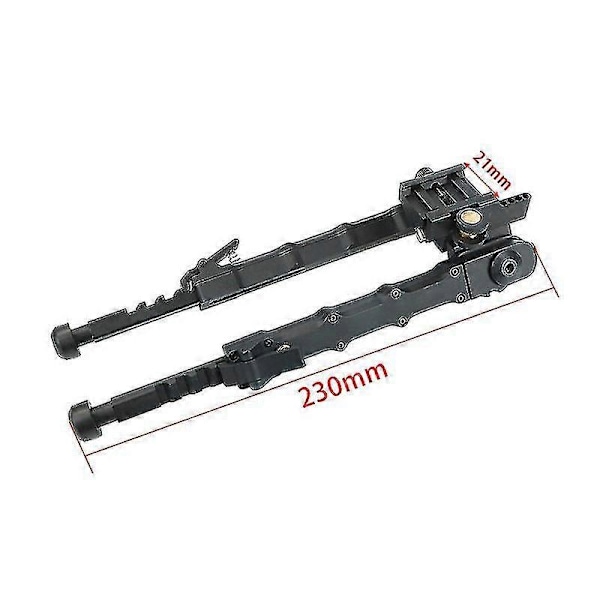 Justerbart Bipodstativfäste - Aluminiumlegering V9 Stödtripod i ett stycke - Svart