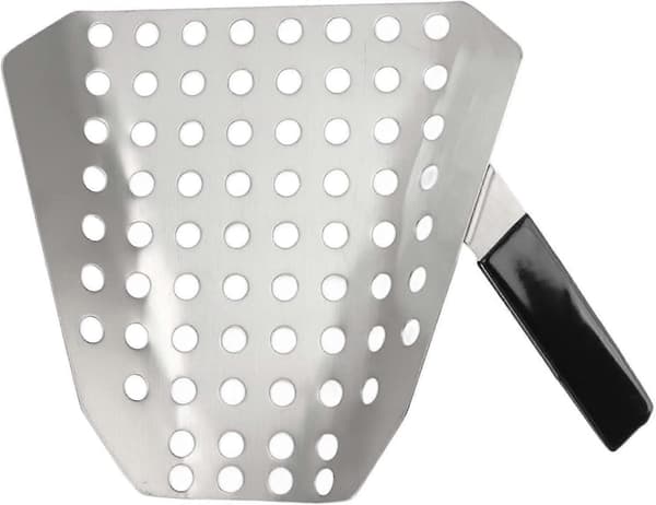 Pommes frites-spade, sklisikker trakteskje i rustfritt stål