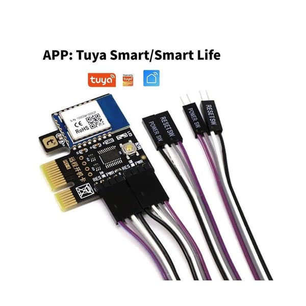 A3 Tuya Wifi PC Strømafbryder Desktop Computer Fjernstart Opstartskort Telependling PICE MINI Kort