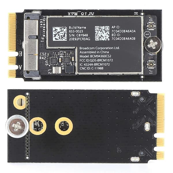 WiFi Adapter Dual Frekvens 2.4Ghz/5Ghz 300Mbps/867Mbps Trådløs Netværksforbindelse til Macbook/Hackintosh. Uden Antenne
