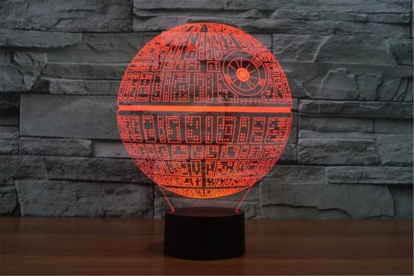 3D Illusjon Plattform Nattbelysning Berøringsknapp 7 Fargeendringer Dekor LED Lampe