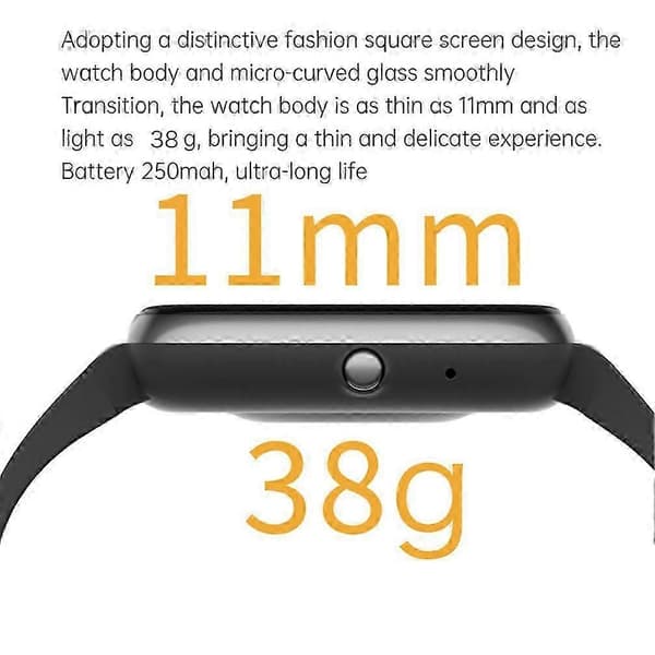 Smartwatch til mænd/kvinder, vandtæt smartwatch Bluetooth til iPhone Samsung