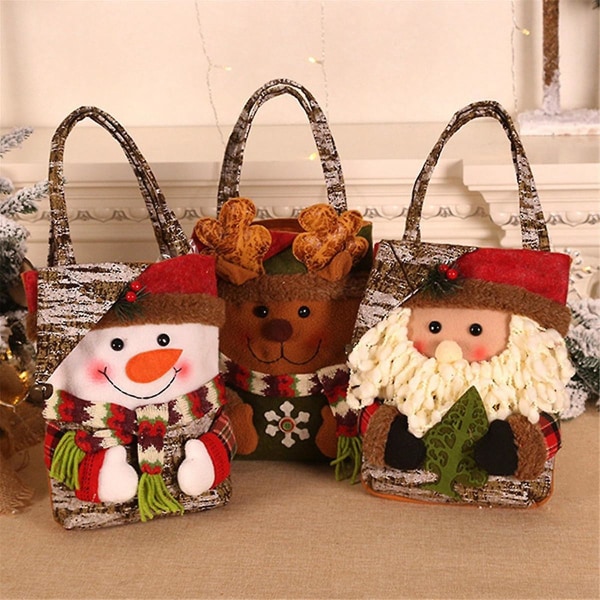 Christmas Tote Bags Gaveposer- Supplies Christmas Candy Bag Christmas Decor-b