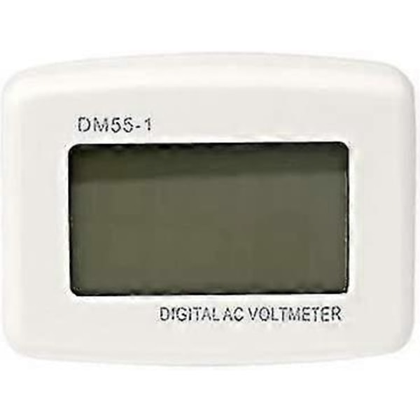 Digital LCD Voltmeter Panel Spänningstestare 220V AC 80-300V - EU-kontakt