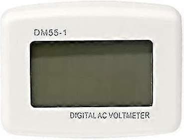Digitalt LCD Voltmeter Panel Spændingstester 220V AC 80-300V - EU Stik