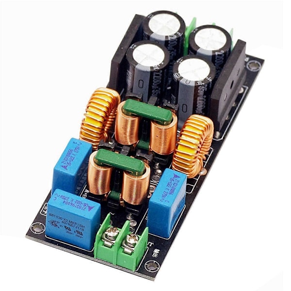 AC Filter Ljudförstärkare EMC Elektromagnetisk Interferens Rena Ström DC Differentialläge