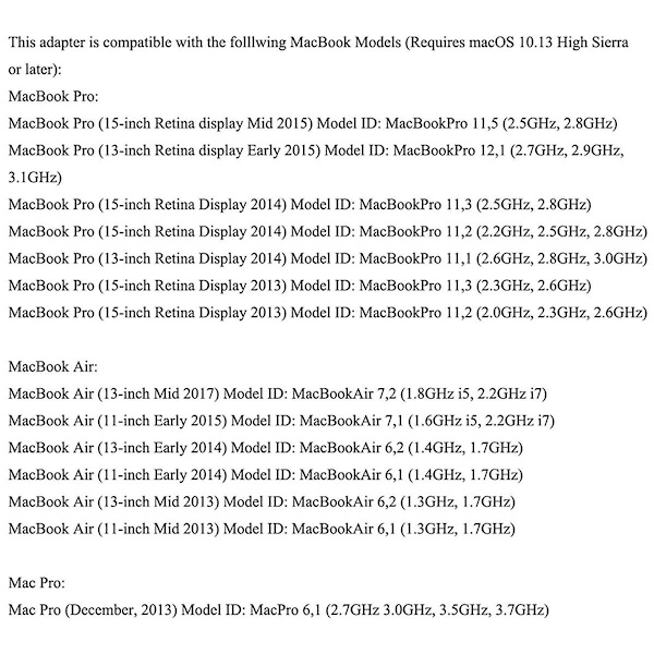 M.2 NVME MacBook SSD-konverteradapter för uppgraderad MacBook Air Pro Retina Mid 2013-2017, AHCI SSD-uppgraderingskit