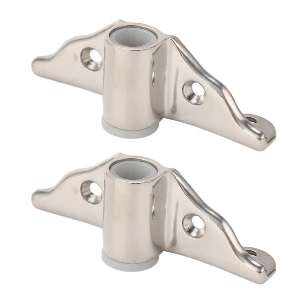 2 stk. 1/2 tommer Åreholder Sokkel 316 Rustfrit Stål Poleret Finish Sidemontering til Yacht RV Marine