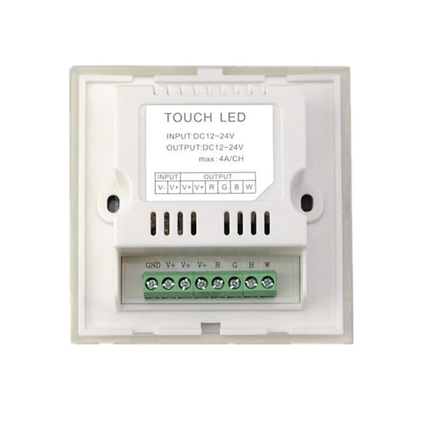 Dc12v-24v Rgb / Rgbw Controller Glaspanel Dimmer Til Led-Strips Lampe Hvid