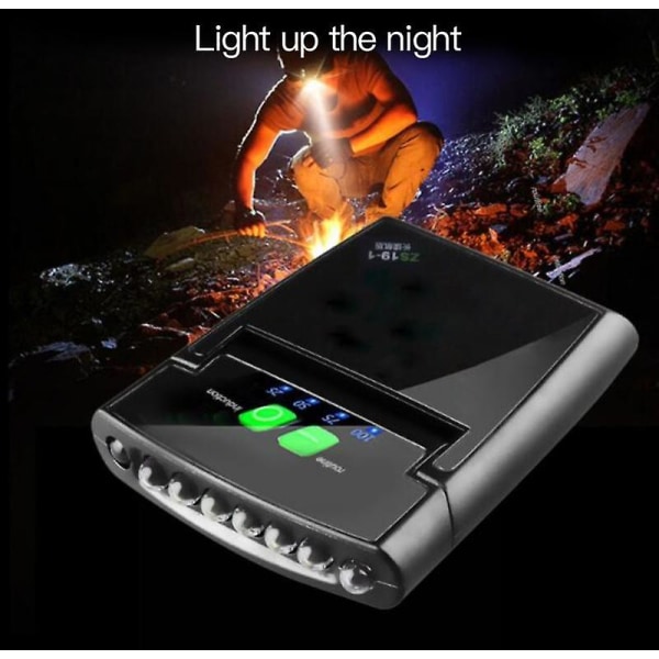 Utendørs Fiske Lys 6 LED Hodelykt USB Oppladbar Sensor Caps Hat Clip Lampe Vanntett