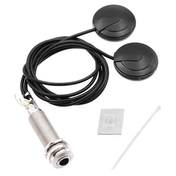 Gitarr Pickup Acoustic Electric Piezo Transducer Mikrofon Kontakt för Gitarr Violin Ukulele Mandolin