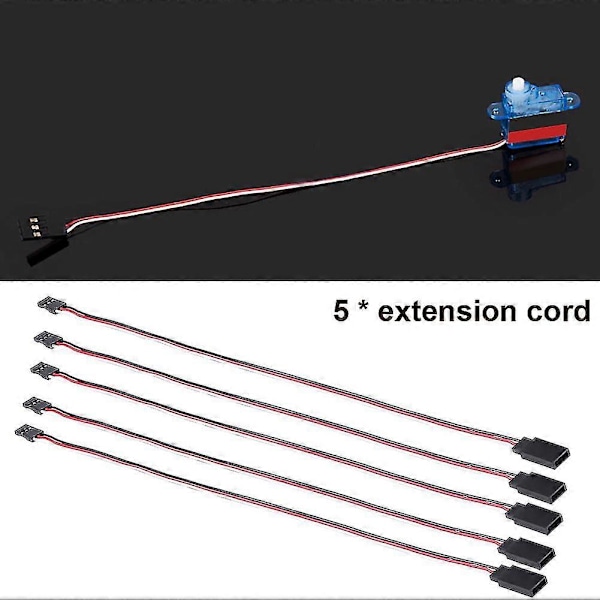 5 kpl Servo Jatkojohtosarja JR / FUTABA - RC Lisätarvike