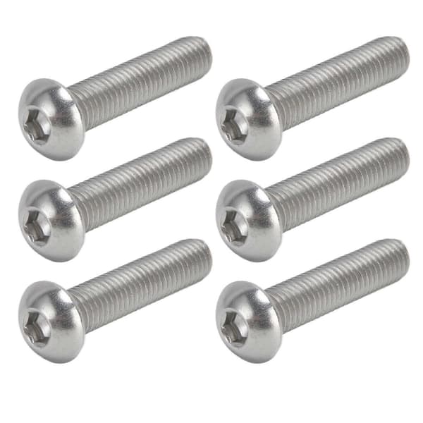 30 stk. Hex Socket Knaphoved Skrue A2 Rustfrit Stål M10x1,5 Grov Gevind Sæt Kit M10x45