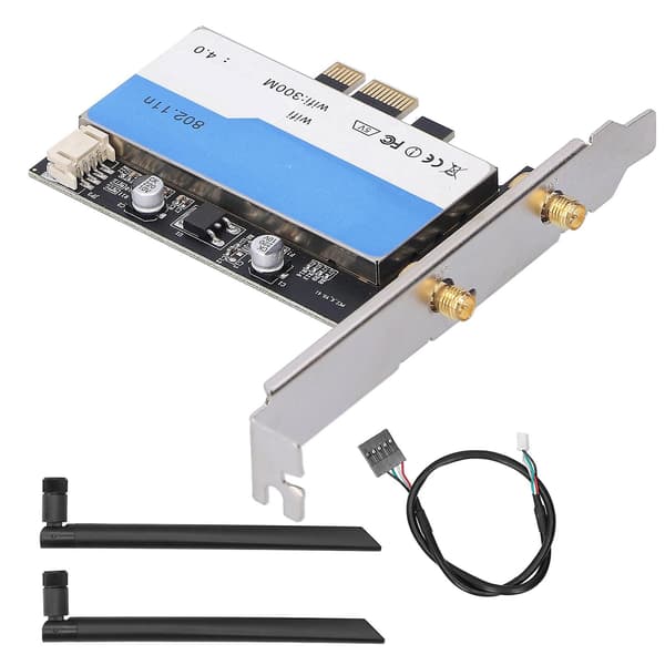 Langaton verkkokortti PCI?E Desktop WiFi -sovitin + Bluetooth 4.0 Windows 7/8/10:lle