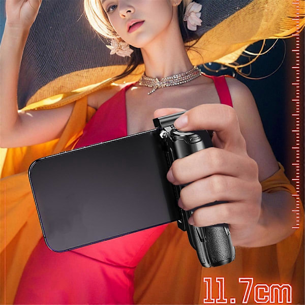 Opgraderet Design Mini Tripod Bluetooth Bærbar Teleskopisk Multifunktionel 360 Graders Rotation Telefon Selfie Stick Hvid A