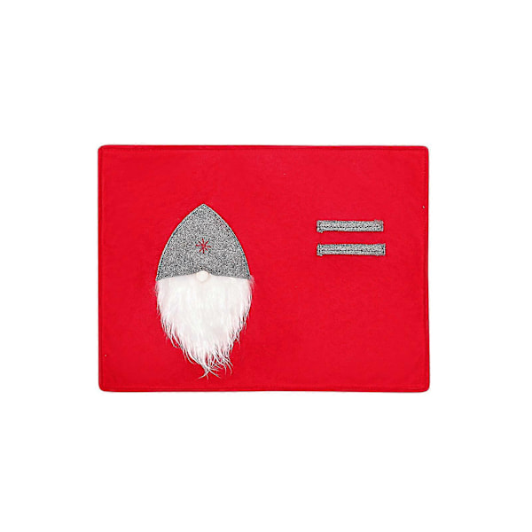 Punainen ja harmaa Rudolph kasvoton tabletin joulu koristeet