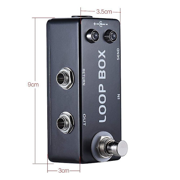Mini gitarr effektpedal loop box switcher kanalval True Bypass