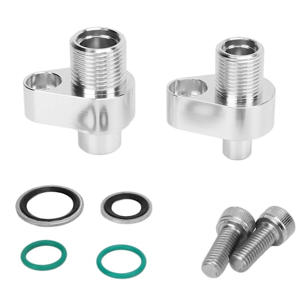LS AC Kompressor Adapter Fittings 8AN 10AN 451?1105 Udskiftning til Denso 10S17F 10S20F Kompressorer