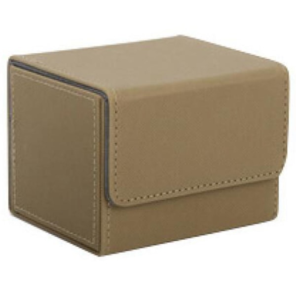 Card Box Side-loading Card Box Deck Case til Yugioh Card Binder Holder 100+, sandfarve
