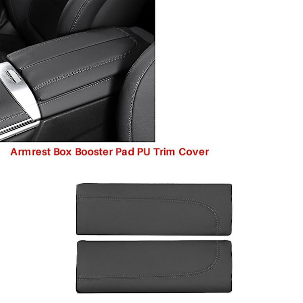 Bil Sentral Konsoll Armlene Boks Booster Pad PU Trim Deksel for GLC C-Klasse W206 C200 X253 GLC300 22-2024, A