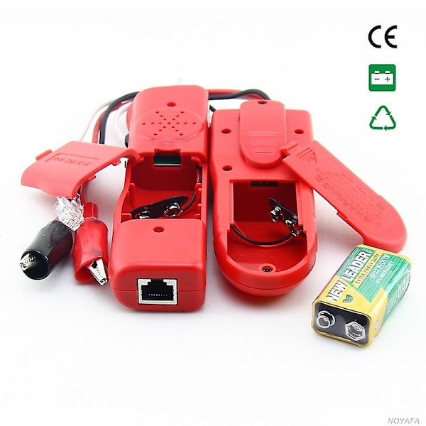 Nf-806r Nettverkskabel Feilsøker Tester Utp Stp Rj45 Rj11 med Alligatorklemme