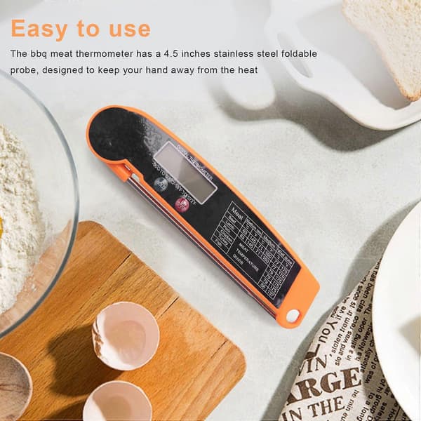 Digital Direktavläsande Kötttermometer med Högprecisions Temperaturprob, Elektrisk för Kök