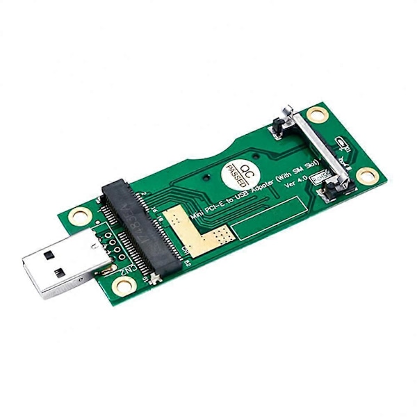 Mini PCI-E till USB-adapter med SIM 8Pin-kortplats Plug and Play för WWAN/LTE-modul för Litecoin BTC-mining