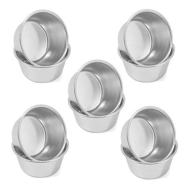 10 stk. Puddingkop Mini Chokolade Kage Cookie Pudding Form Rund Non-Stick Æg Tart Form Bage
