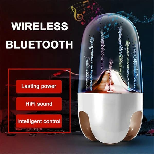Trådløs Vann-Danse Bluetooth Høyttaler Stereo Spill Lydboks Svart