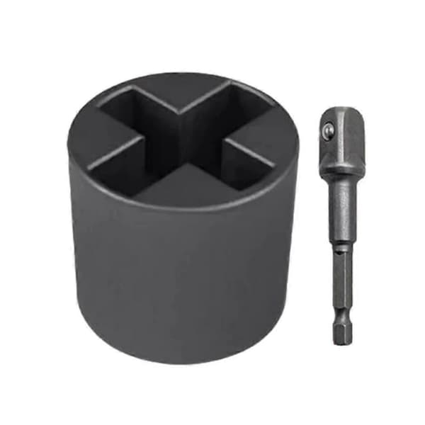 Jekk Socket Drill Adapter, Drill Adapter for Bil, Kraftig Arbeidsbesparende Verktøy Jack Sleeve