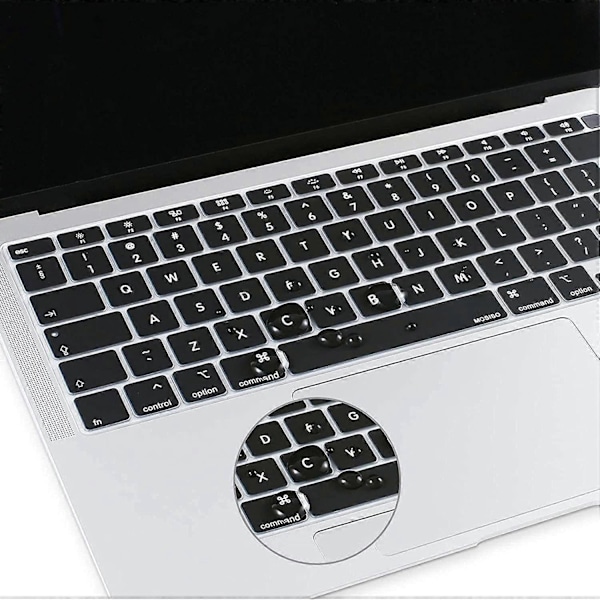 Tangentbordsskydd Kompatibelt med MacBook Air 13 tum 2020 A2337 M1 A2179 Bakbelyst Magic Keyboard med Retina Display & Touch ID, Dammtätt Silikon K