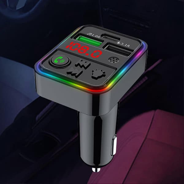 Bil Bluetooth-kompatibel Spiller Strømavbruddsminne Lader MP3-spillere Egnet for 12V - 24V Biler
