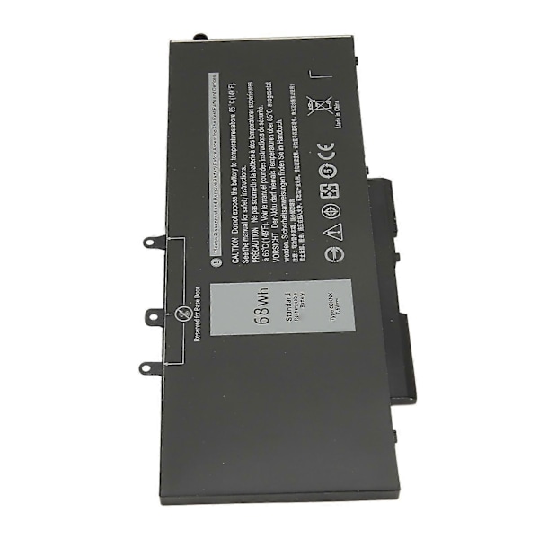 68Wh GJKNX Laptop Batteri Kompatibel med Dell Latitude 5480 5580 5280 5288 5290 5488 5490 5491 5495 5590 5591 E5480 E5580 E5590 E5490 YEMMA
