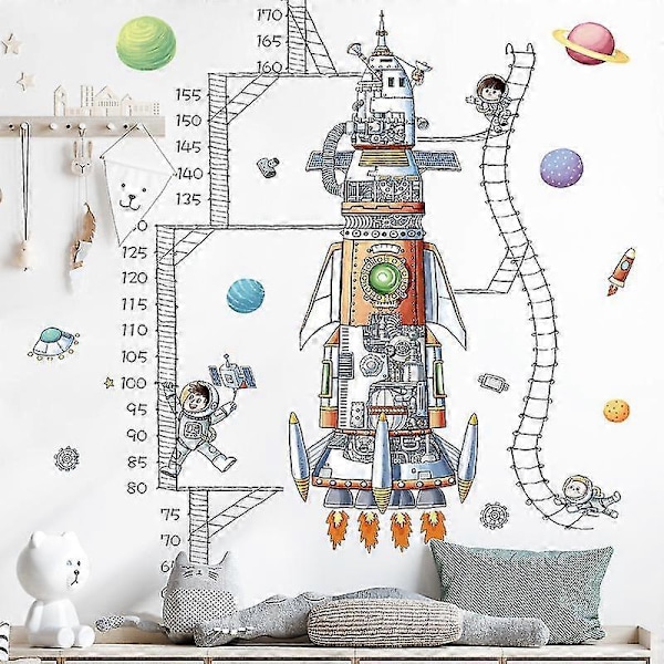 Astronaut Høydevekstdiagram Veggklistremerke for Barn