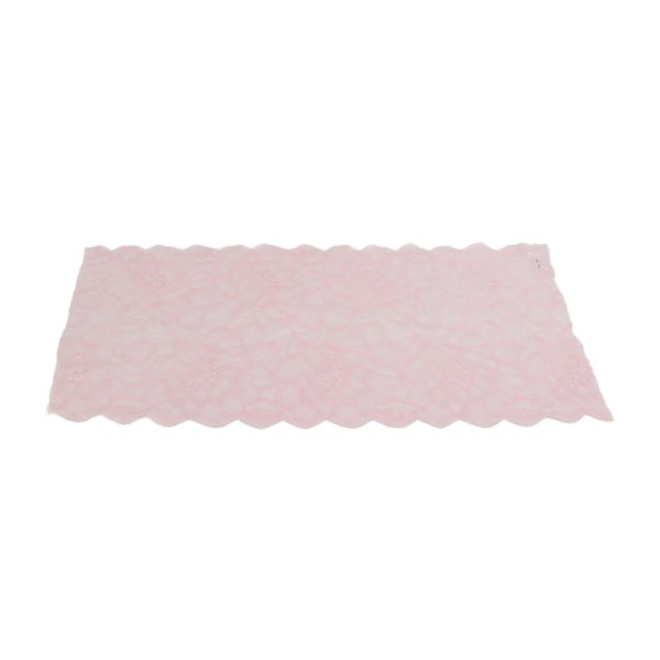 Spetsband 23cm Bred Nylon Hög Elasticitet Mjukt Används Ofta Klädtillbehör för Skor Hattar Sömnad Rosa YEMAA