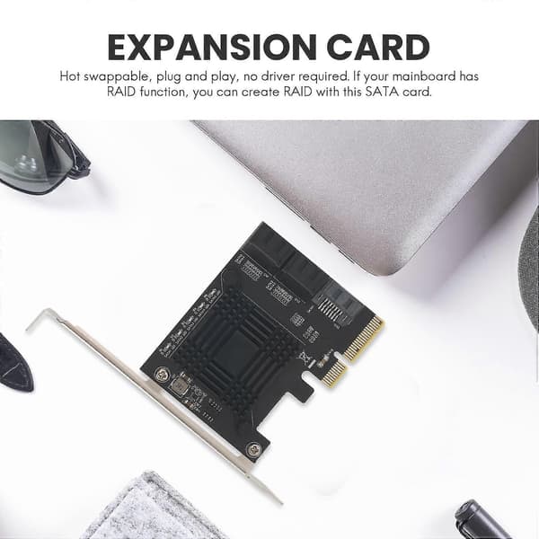 Pcie Til 5-port Sata Iii 6 Gbps Sata Controller Udvidelseskort Computer Chassis Adapterkort Jmb585