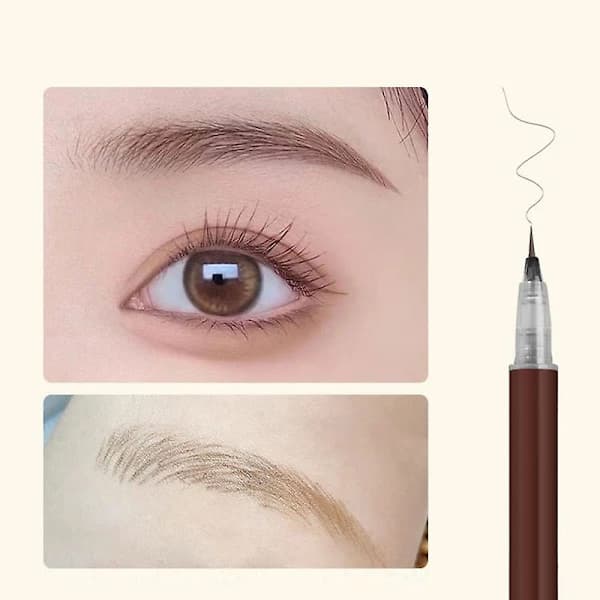 BIYA Eyebrow Pencil Waterproof Eye Makeup Eyebrow Pen Creates Natural Looking Eyebrows Makeup Tool Brown Style B