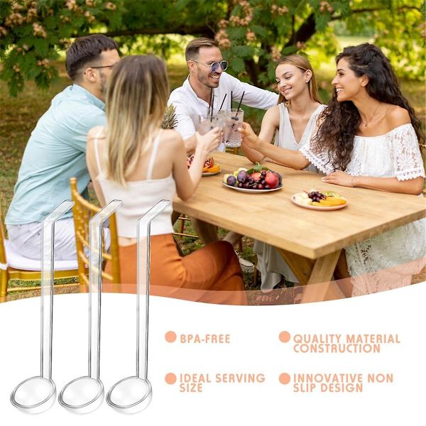 10 stk. 1,2 oz Små Øse Klar Plastik Øse Mini Øse Ske Til Servering Dressinger Punch Bowl S