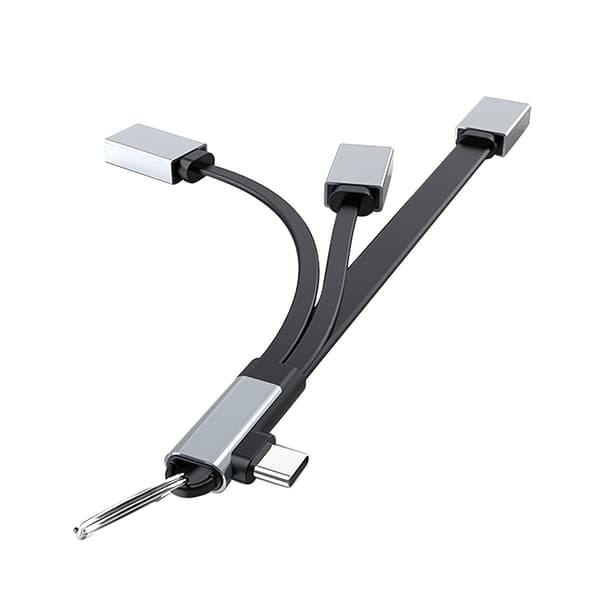 USB-C Hub 3 i 1 med understøttelse af tastatur/mus/U-disk OTG Type-C til USB 2.0/3.0 Type-C splitter til bærbar computer