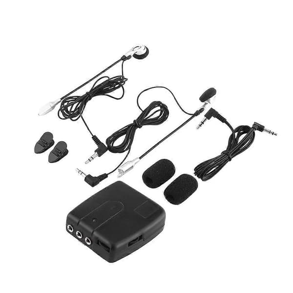 Motorsykkel Intercom Interphone med Hodesett Hjelm til Hjelm Kommunikasjonssystem