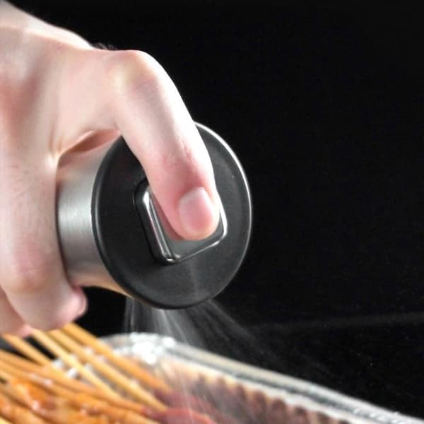 200 ml rustfri stål tryk lækagesikker olie sprayer dispenser flaske til BBQ