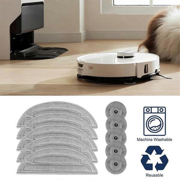 16 stk. Moppepuder Refills til S8 Maxv Ultra/ G20S Robotstøvsuger Dobbelte Vibrationsmoduler Kantmoppepuder