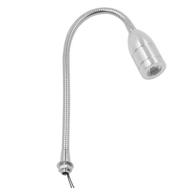 3WAC 12V 24V LED Værktøjslampe Fleksibel 30cm LED Værkstedslampe Sølv til CNC Maskine Reparation Svejsning