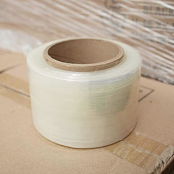 3 CM Smalbånds Strekkfolie Klar/Ikke-Gjennomsiktig, Klar Plastpalle Krympefolie, 200 Me