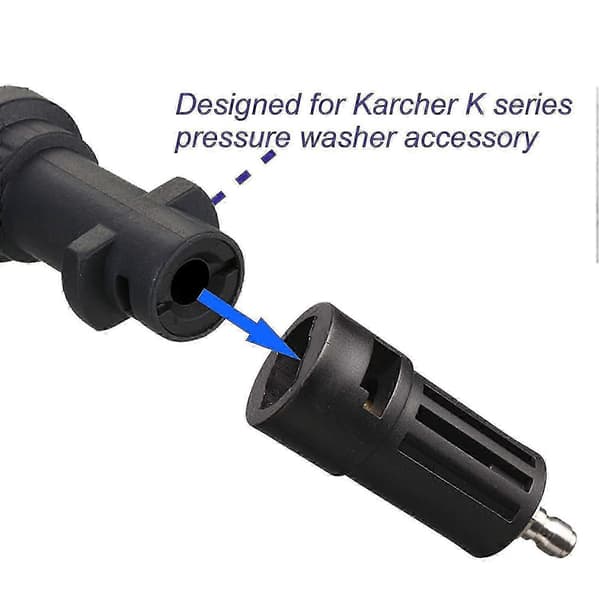 Kompatibel Højtryksrenser Adapter, Erstatning for Karcher Højtryksrenser Tilbehør, 1/4' Quick Connect - Snngv