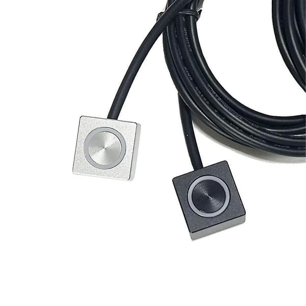 Computer Desktop Switch PC Bundkort Ekstern Start Tænd/Sluk Knap Forlængerkabel til DIY Knap Sort & Rød