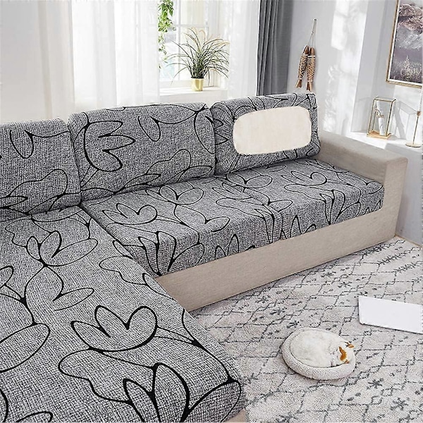 Stretch Överdrag för Soffa med Elastiskt Band, Sittdynor för Husvagn
